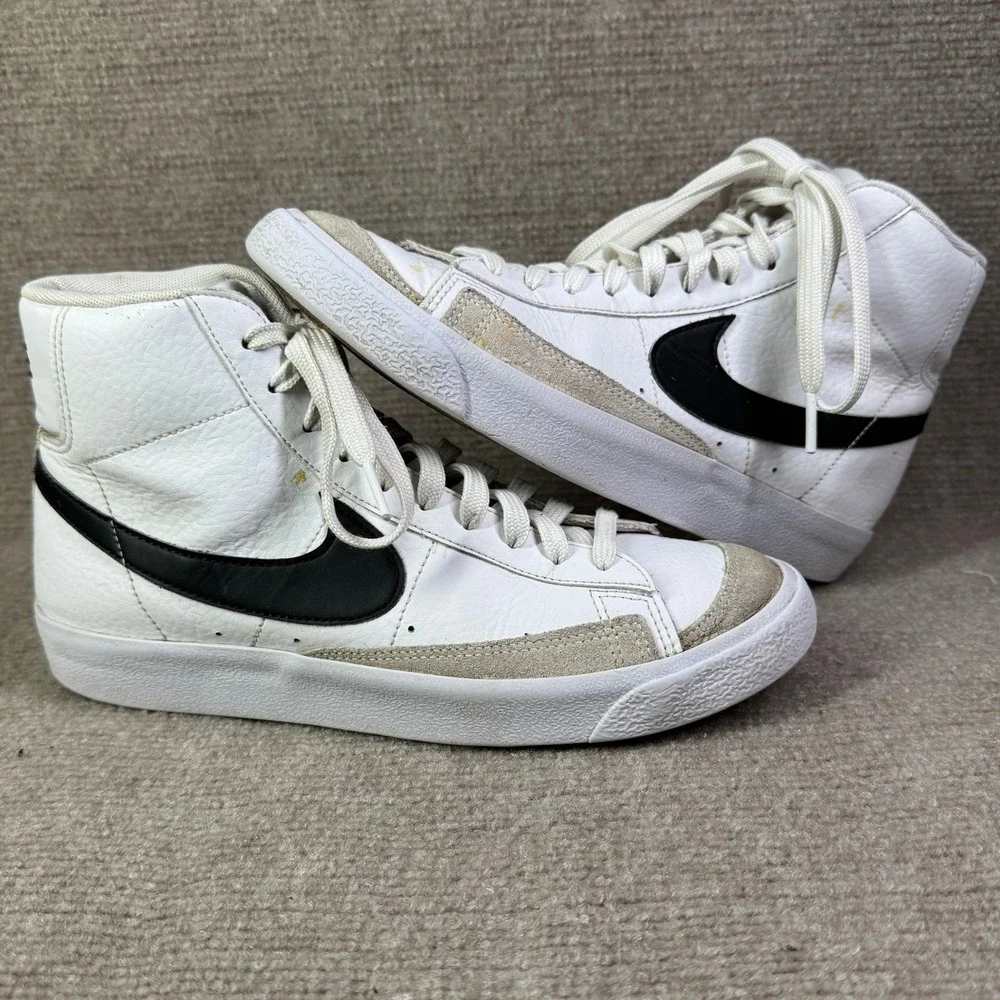 Nike‎ Blazer Mid 77 Kids Size 7Y White Black DA4086-100